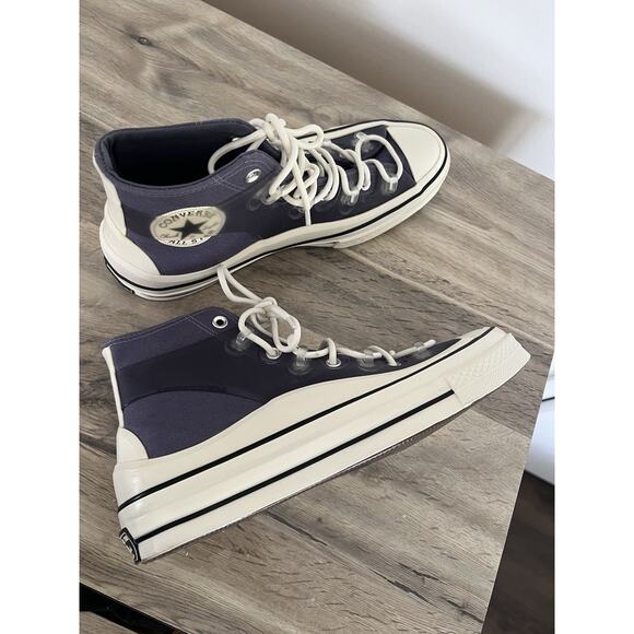 Converse Chuck 70 Utility Hybrid High Top Sneakers Fusion Steel Egret Mens 9.5 - Picture 11 of 11